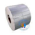 Two rows waterproof printed silver adhesive labels